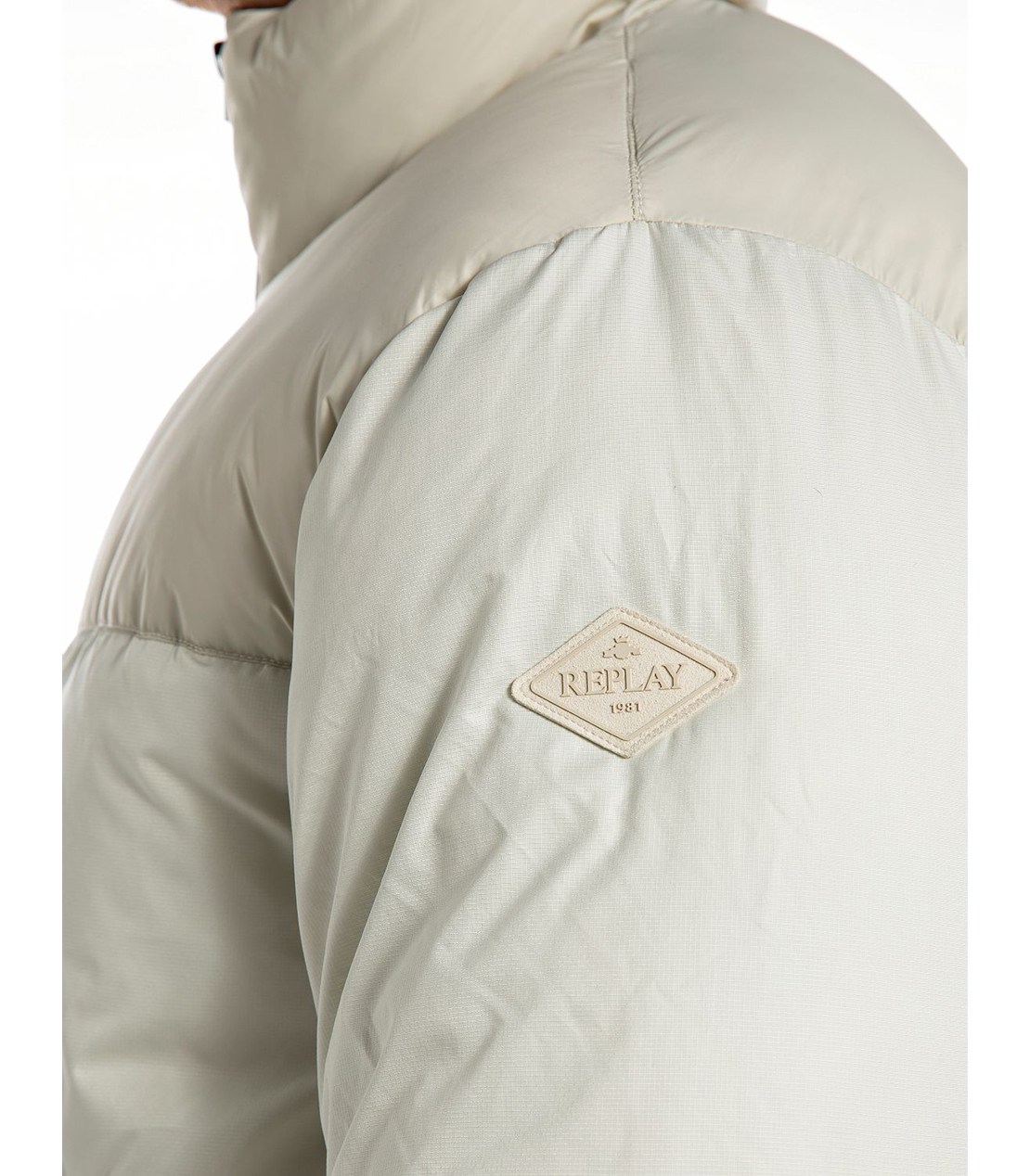 ハイカラー付きパデッドジャケット 詳細画像 オフホワイト 4